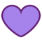 Purple Heart emoji on HTC